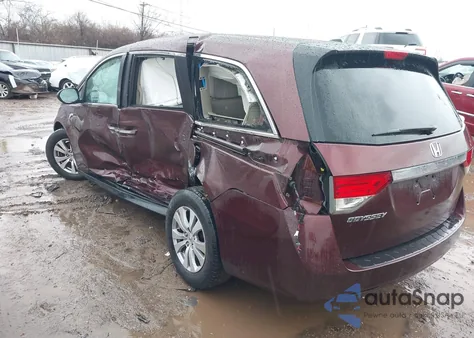 2015 Honda Odyssey Ex-L from USA, damaged, VIN 5FNRL5H69FB046599